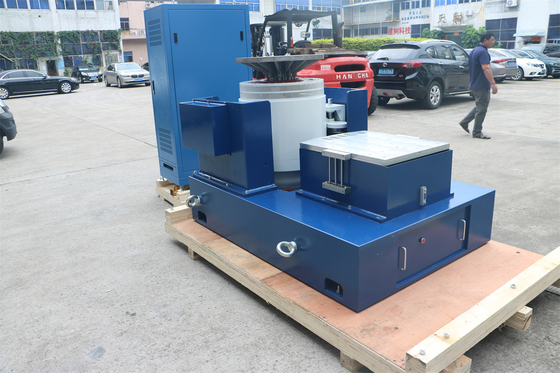 MIL-STD-810H বড় স্থানচ্যুতি উচ্চ ফ্রিকোয়েন্সি ইলেক্ট্রোম্যাগনেটিক কম্পন টেস্টিং মেশিন