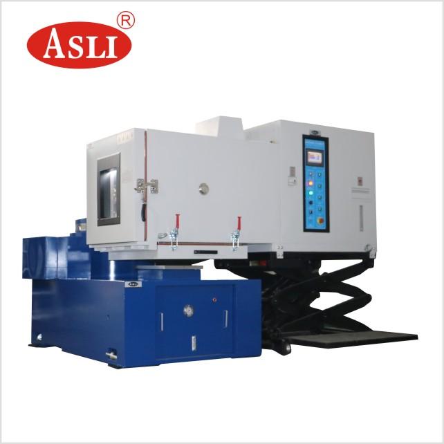 Vibration test system combined with environmental chamber — front view