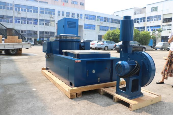 Random vibration testing equipment with horizontal slip table â front view
