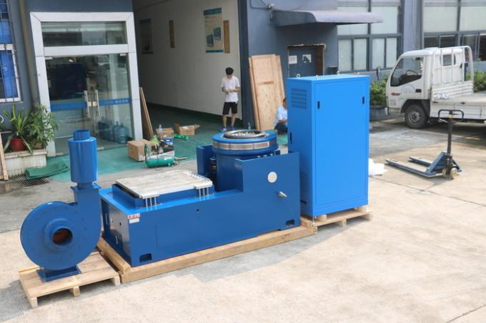 300 kgf vibration test equipment with slip table — front view showing control panel and mounting surface